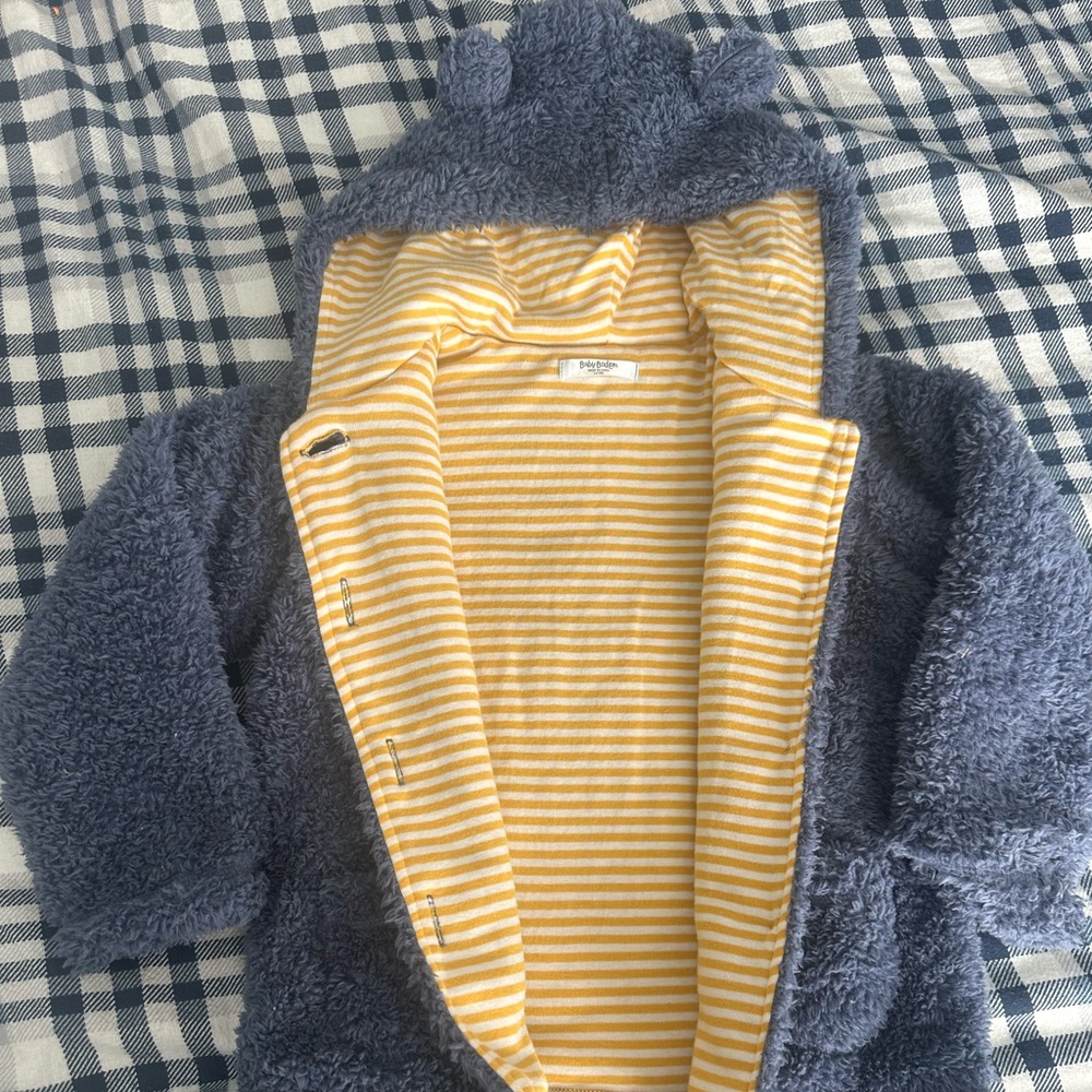 Baby Boden bear ear jacket 3-4